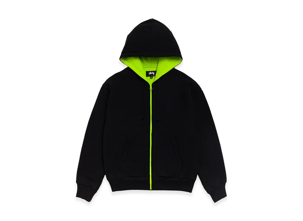 Stussy Double Faced Zip Hoodie "Black"