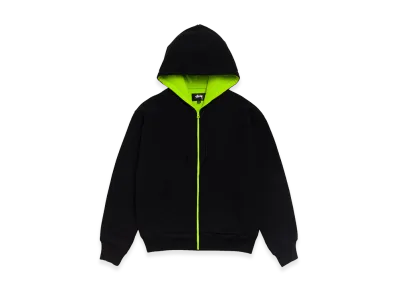 Stussy Double Faced Zip Hoodie "Black"