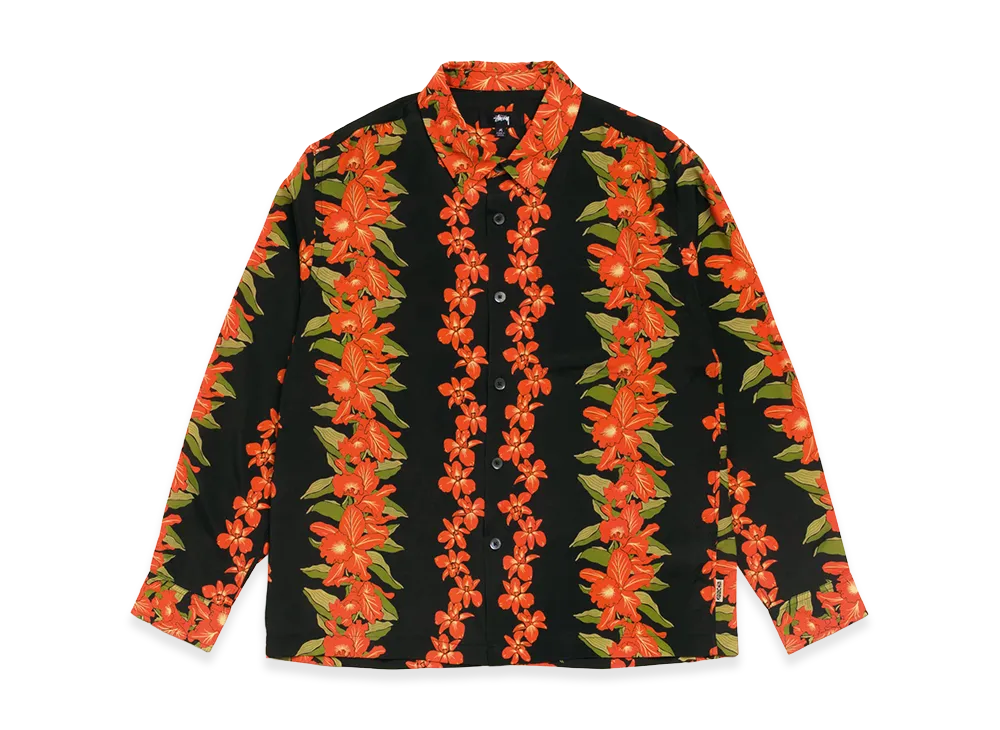Stussy Hawaiian Floral Shirt "Black"