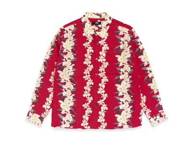 Stussy Hawaiian Floral Shirt "Red"