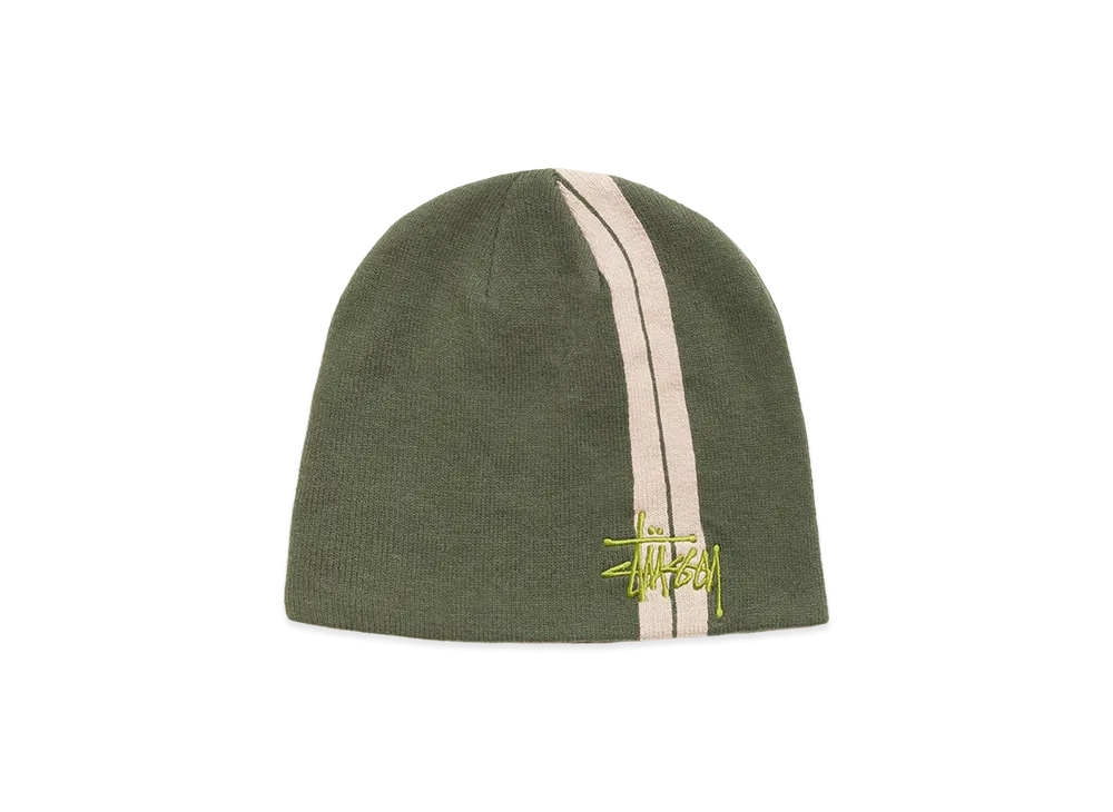 Stussy Double Stripe Skullcap "Olive"