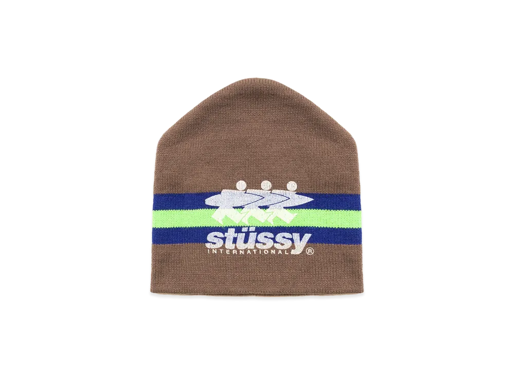 Stussy Stripe Ski Beanie "Tan"