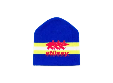 Stussy Stripe Ski Beanie "Blue"
