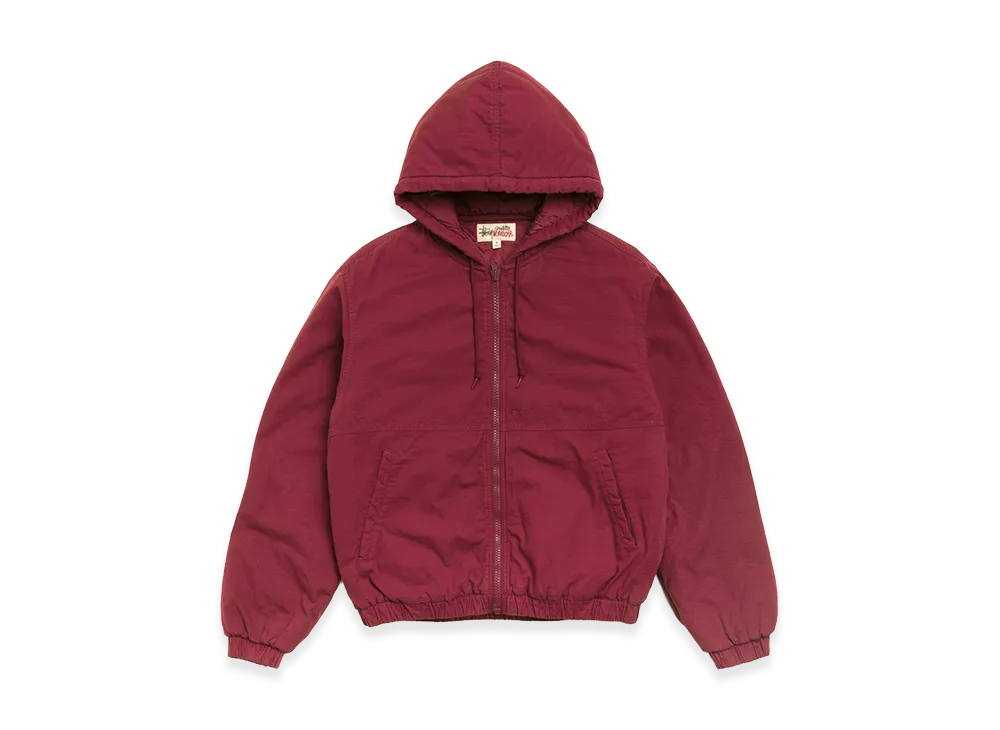 Stussy Ripstop Work Jacket "Burgundy"