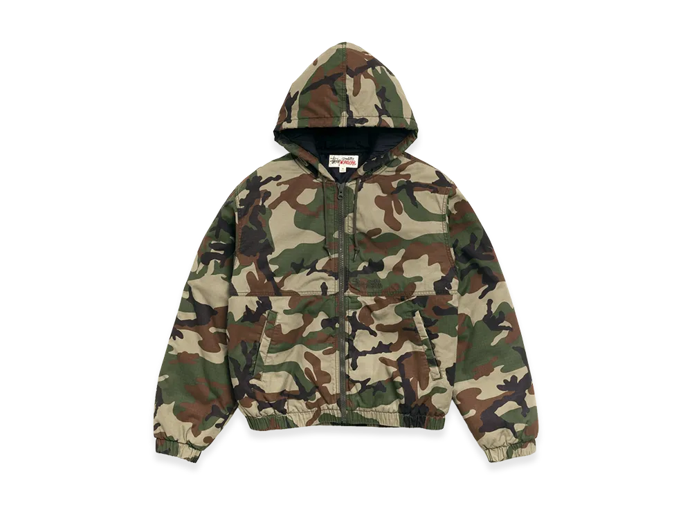 Stussy Ripstop Work Jacket "Woodland Camo"