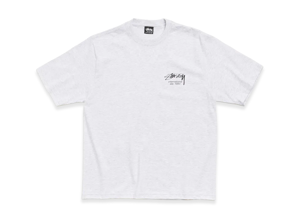 Stussy Dice Clock Tee "Ash Heather"
