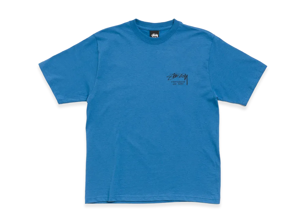 Stussy Dice Clock Tee "Blue"