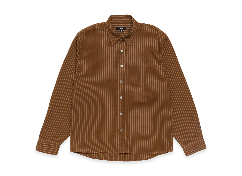 Stussy Oxford Shirt "Brown Stripe"
