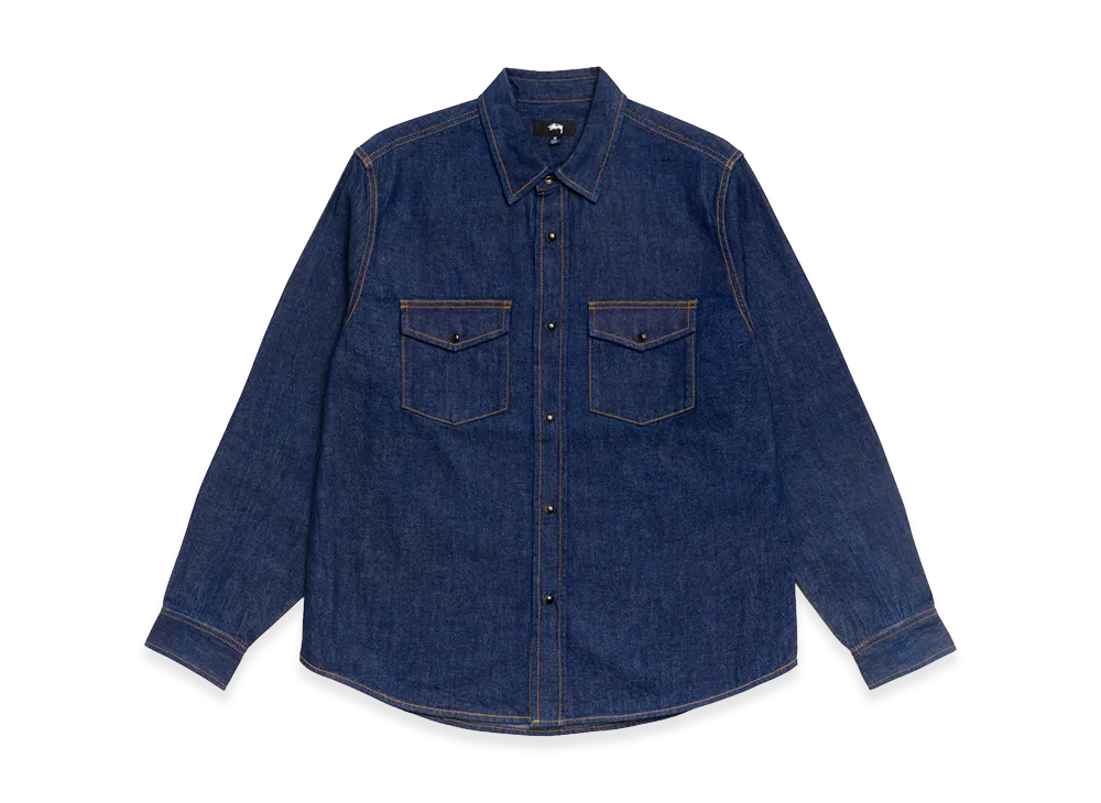 Stussy Denim Western Shirt "Dark Denim"