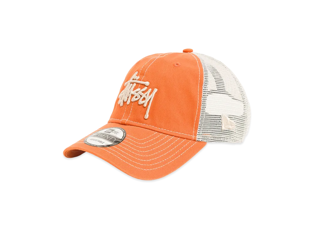 Stussy 9Twenty Washed Basic Trucker "Tangerine"