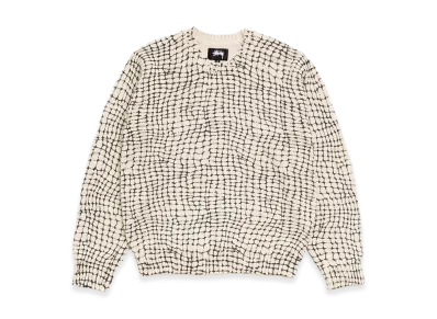 Stussy Mesh Print Sweater "Mesh Net"