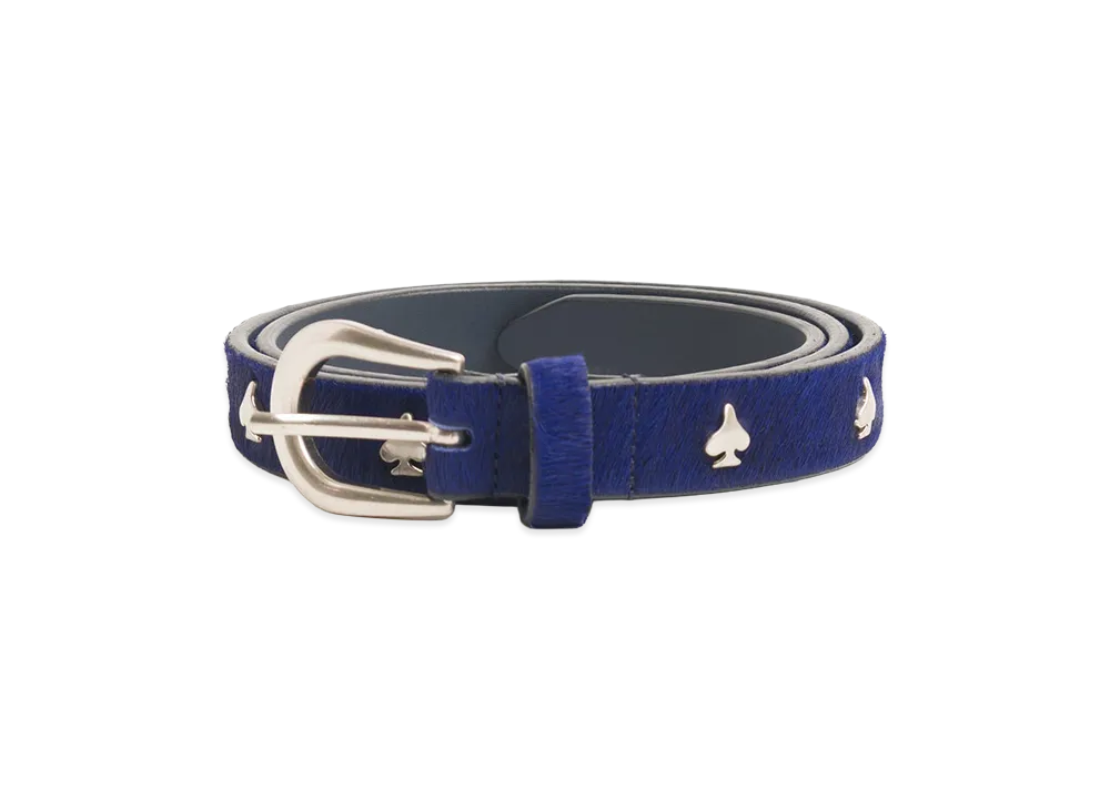 Stussy Spade Emblem Belt "Hairy Navy"