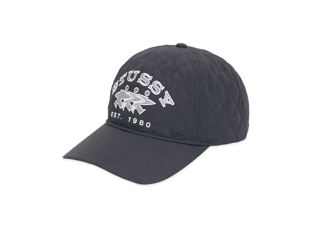 Stussy Quilted Surfwalk Snapback Cap "Black"