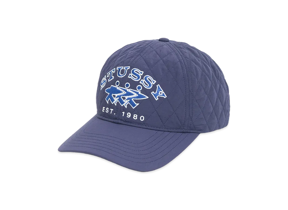 Stussy Quilted Surfwalk Snapback Cap "Navy"