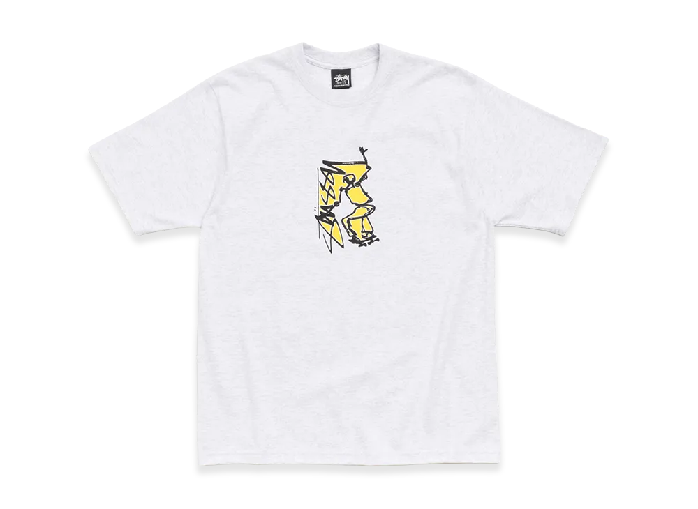 Stussy Smooth Sk8 Tee "Ash Heather"
