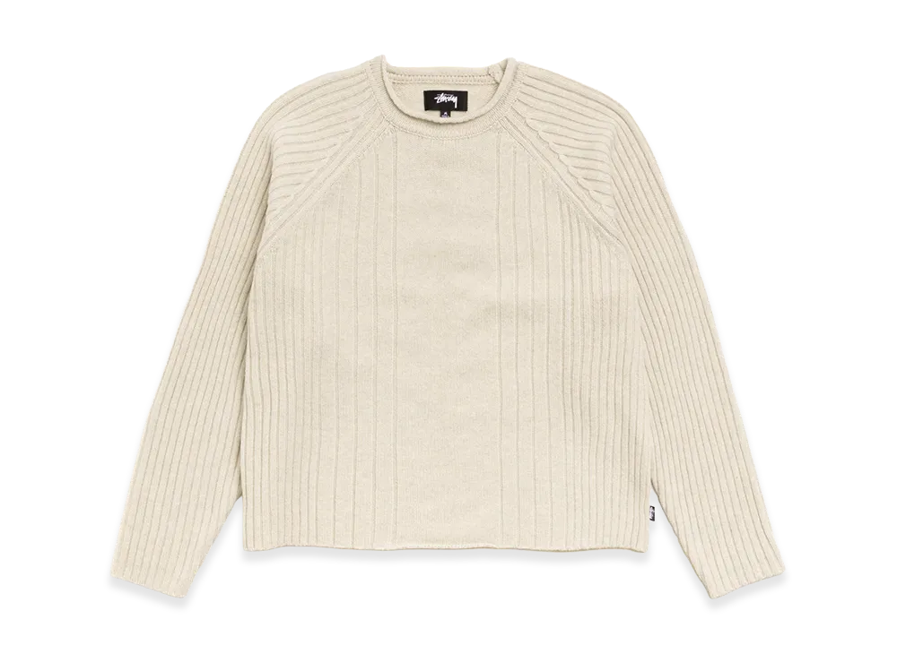 Stussy Merino Roll Neck Sweater "Natural"