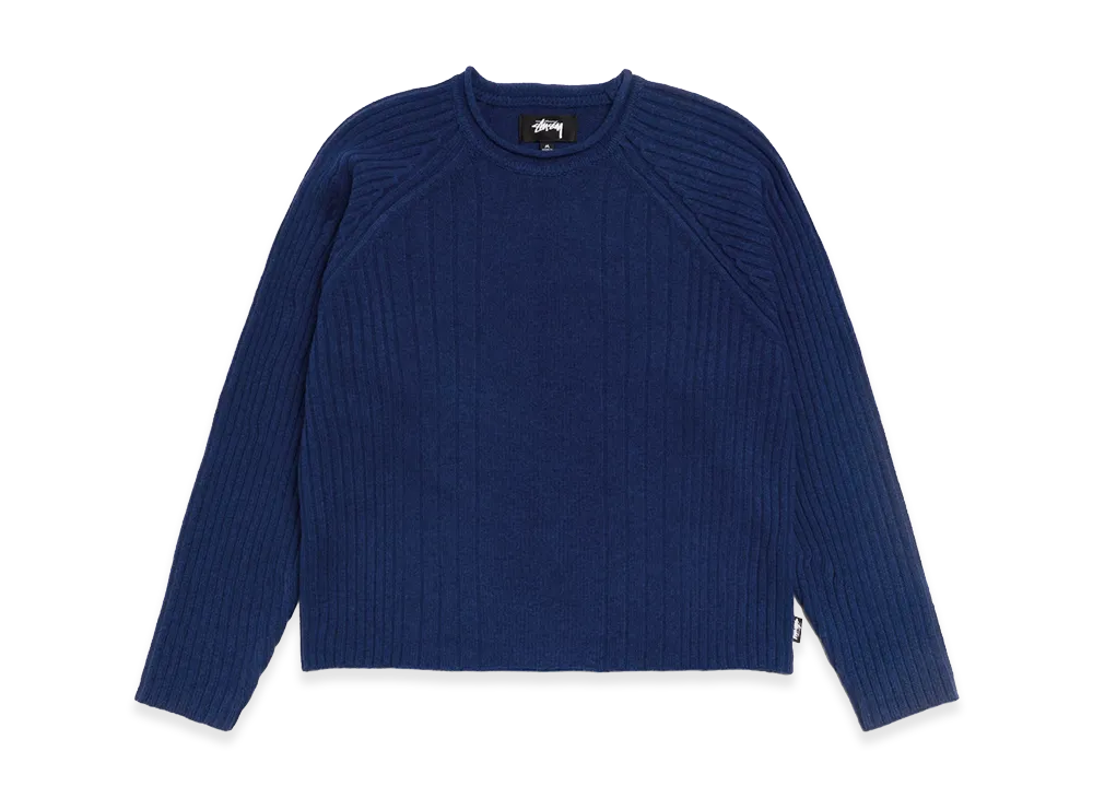 Stussy Merino Roll Neck Sweater "Blue"