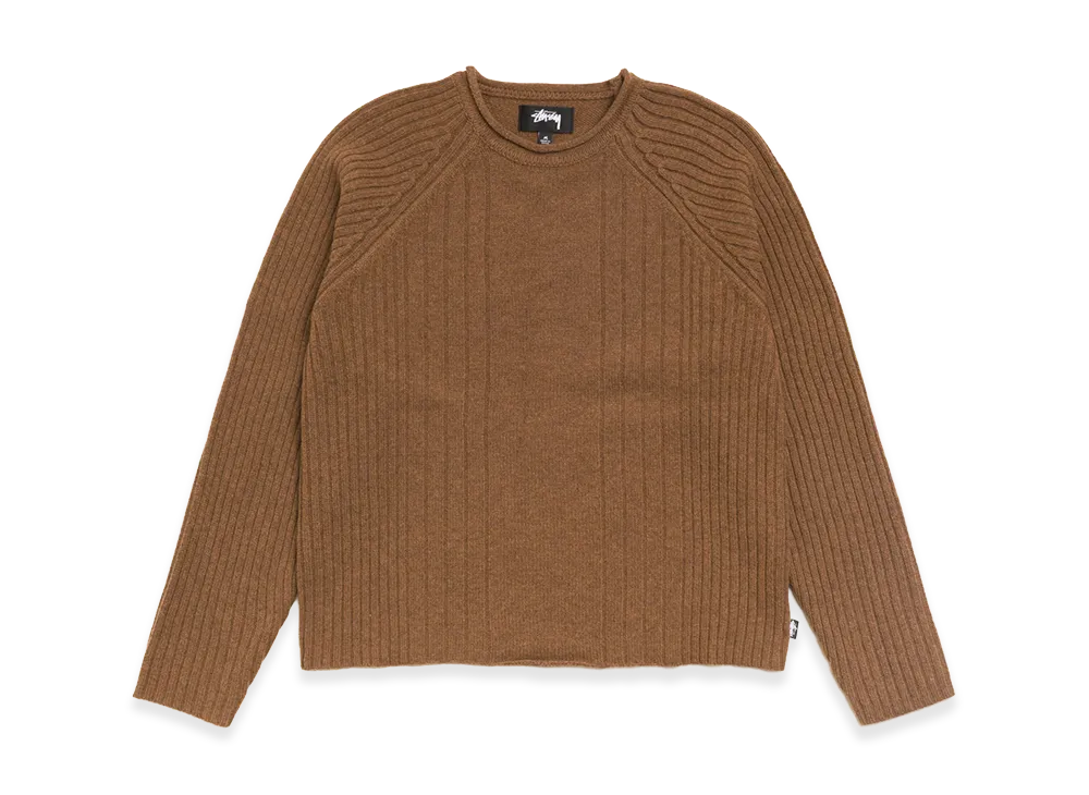 Stussy Merino Roll Neck Sweater "Brown"
