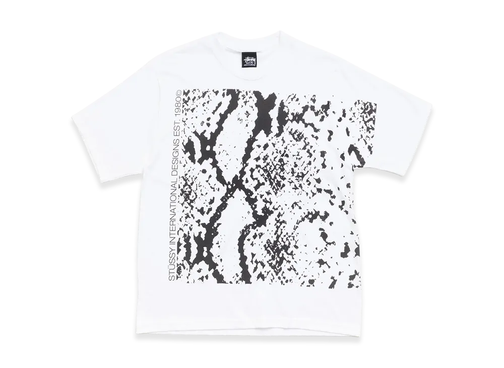 Stussy Snakeskin Tee "White"