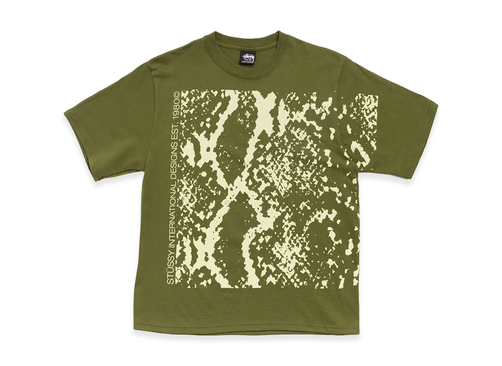 Stussy Snakeskin Tee "Olive"