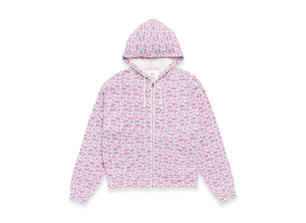 Stussy Lightweight Thermal Hoodie "Floral"