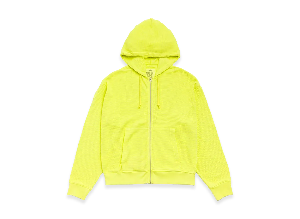 Stussy Lightweight Thermal Hoodie "Lime"