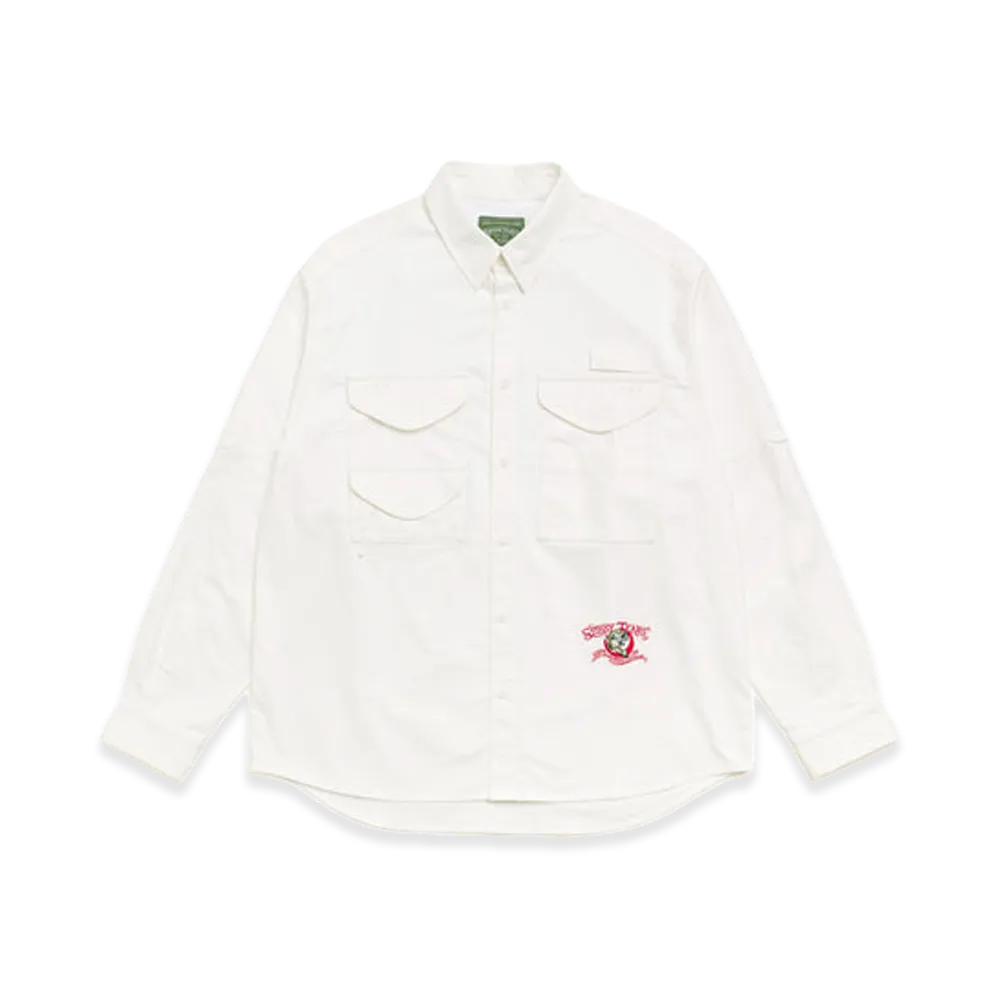 Stussy x DENIM TEARS Fishing Button Up "White"
