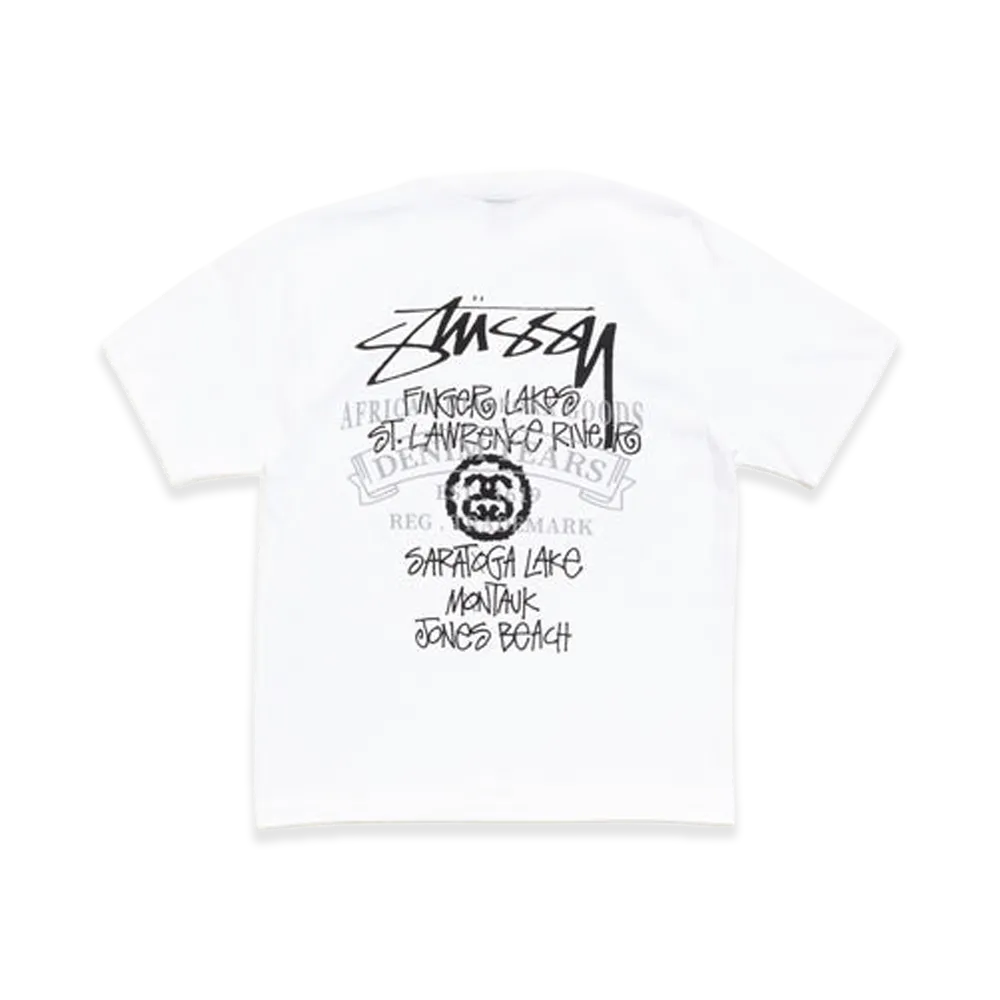Stussy x DENIM TEARS Beach Tour Tee "White"