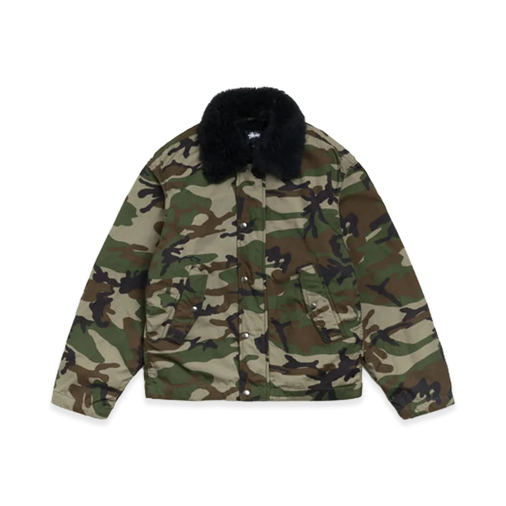 Stussy Convertible Deck Jacket "Woodland Camo"