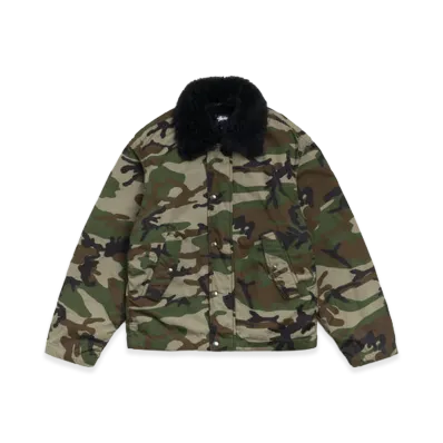 Stussy Convertible Deck Jacket "Woodland Camo"