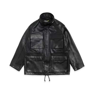 Stussy Leather M-65 Jacket "Black"