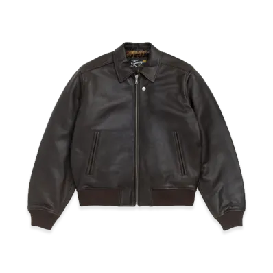 Stussy Fur Lined Flight Jacket "Brown"