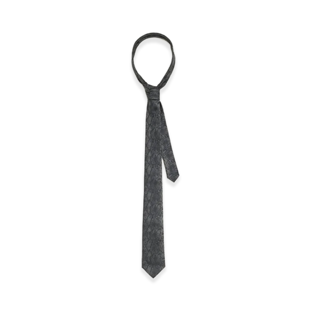Stussy Silk Python Tie "Black"