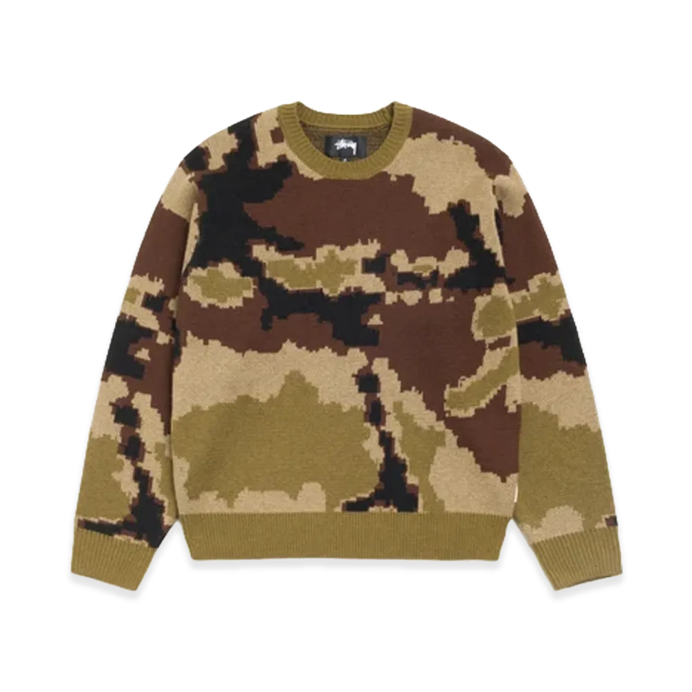 Stussy Camo Jacquard Sweater "Camo"