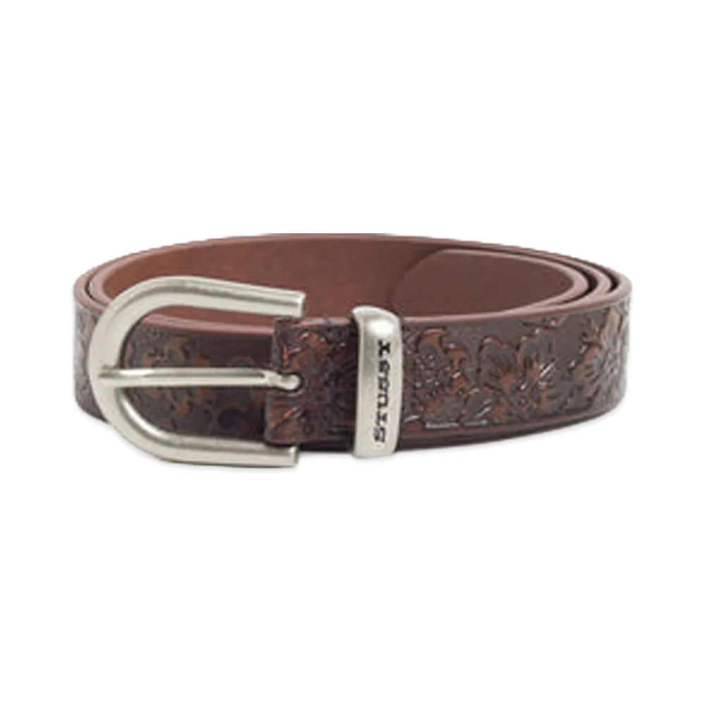 Stussy Leather Hawaiian Belt "Brown"