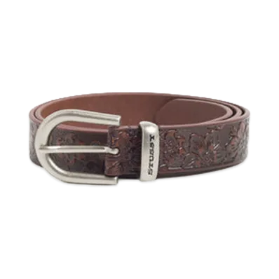 Stussy Leather Hawaiian Belt "Brown"