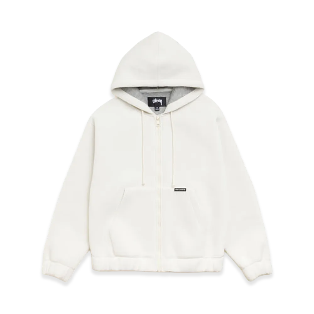 Stussy Bonded Jersey Zip Hoodie "Bone"
