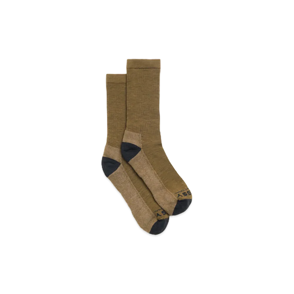Stussy Light Merino Crew Sock "Marled Brown"
