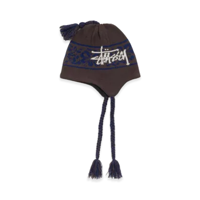 Stussy Hawaiian Earflap Beanie "Brown"