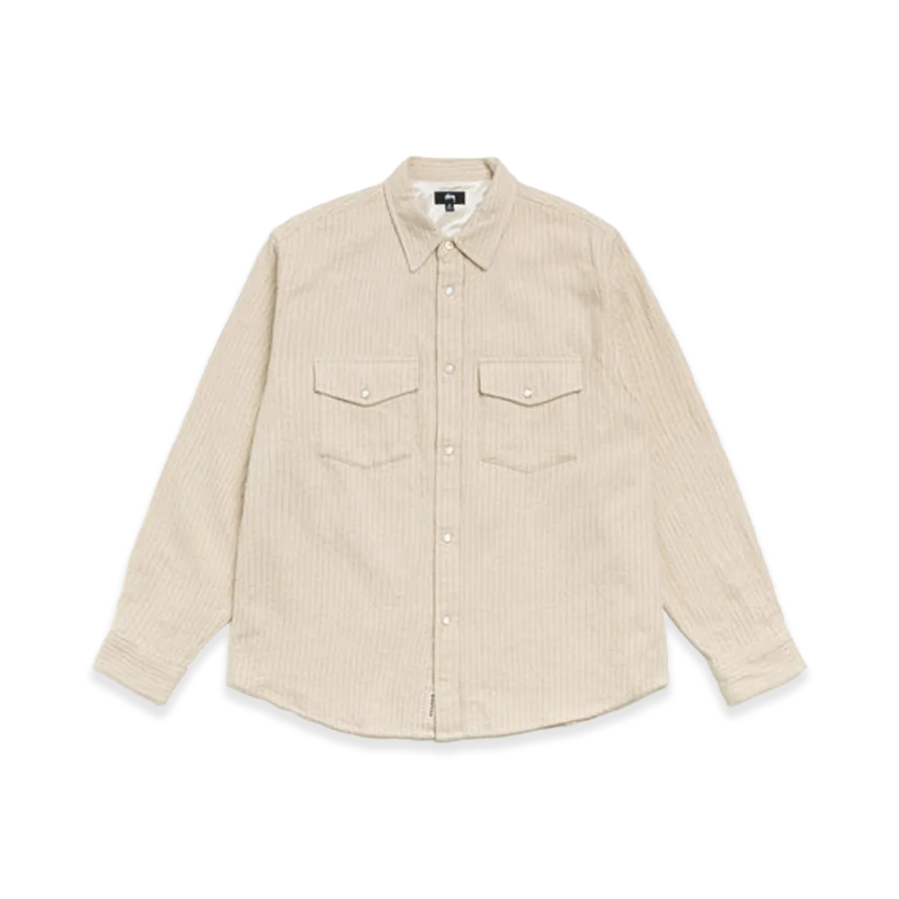 Stussy Brushed Wool Western Shirt "Natural"