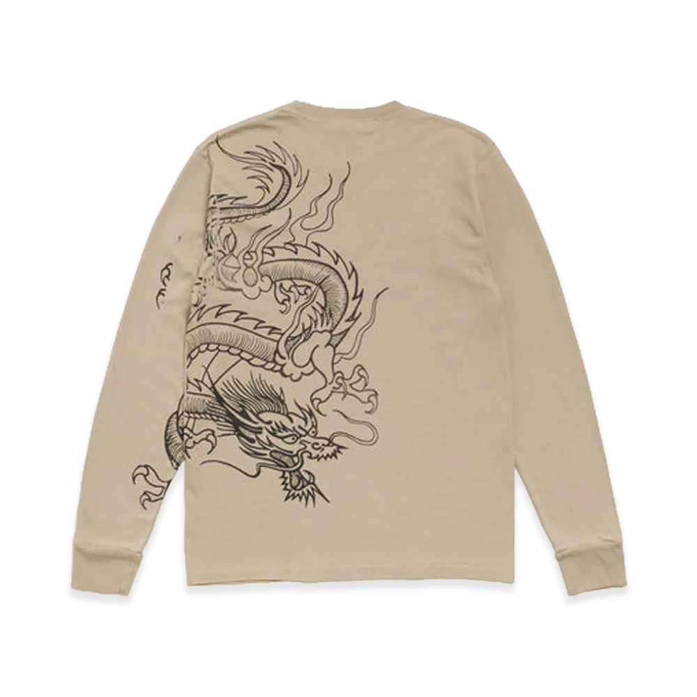 Stussy Dragon LS Tee "Rock"
