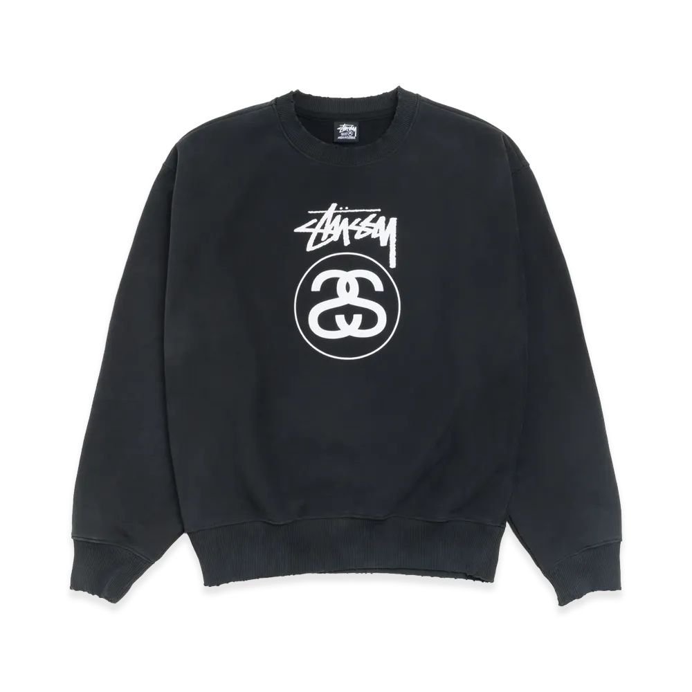 Stussy Stock Link Crew "Black"