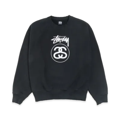Stussy Stock Link Crew "Black"