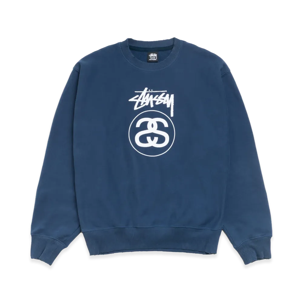 Stussy Stock Link Crew "Navy"