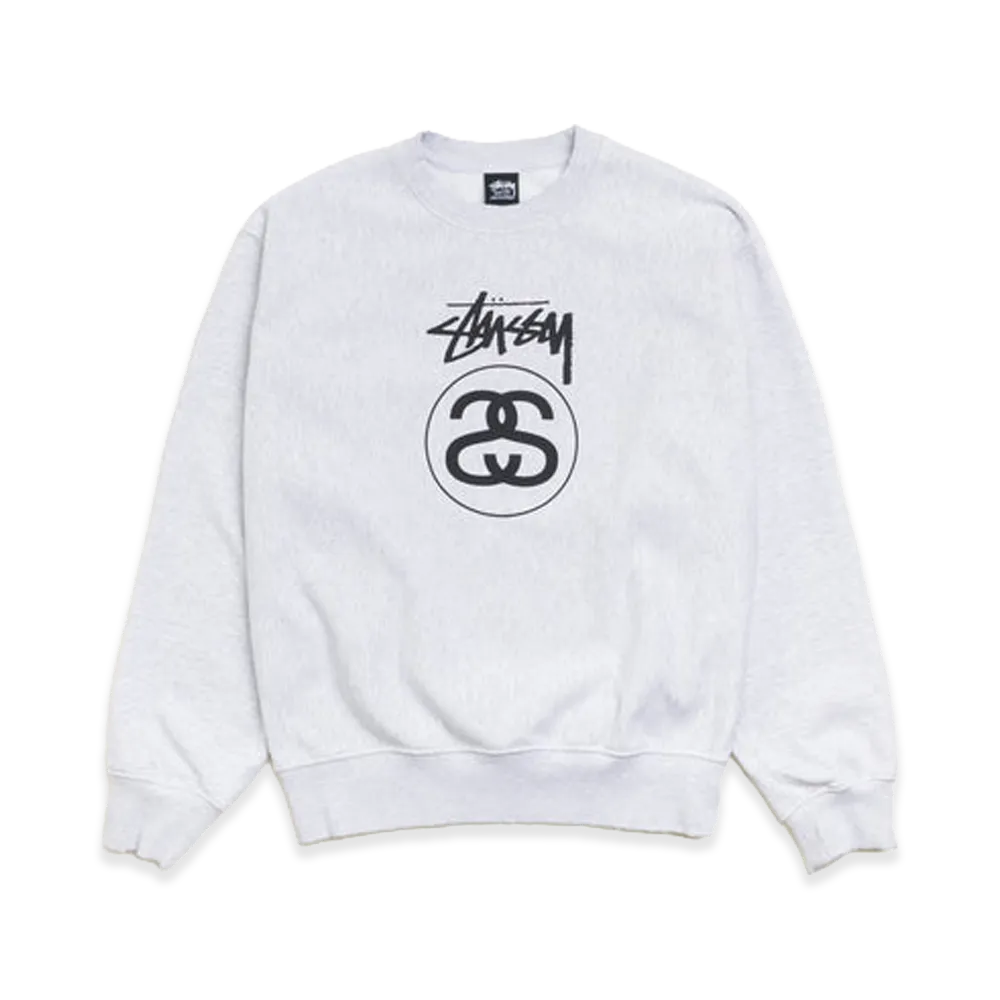 Stussy Stock Link Crew "Ash Heather"