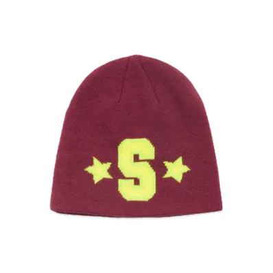 Stussy Varsity S Skullcap "Maroon"