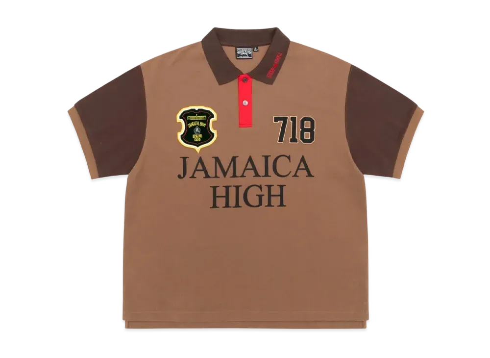 Stussy x Denim Tears Pique Polo "Brown"