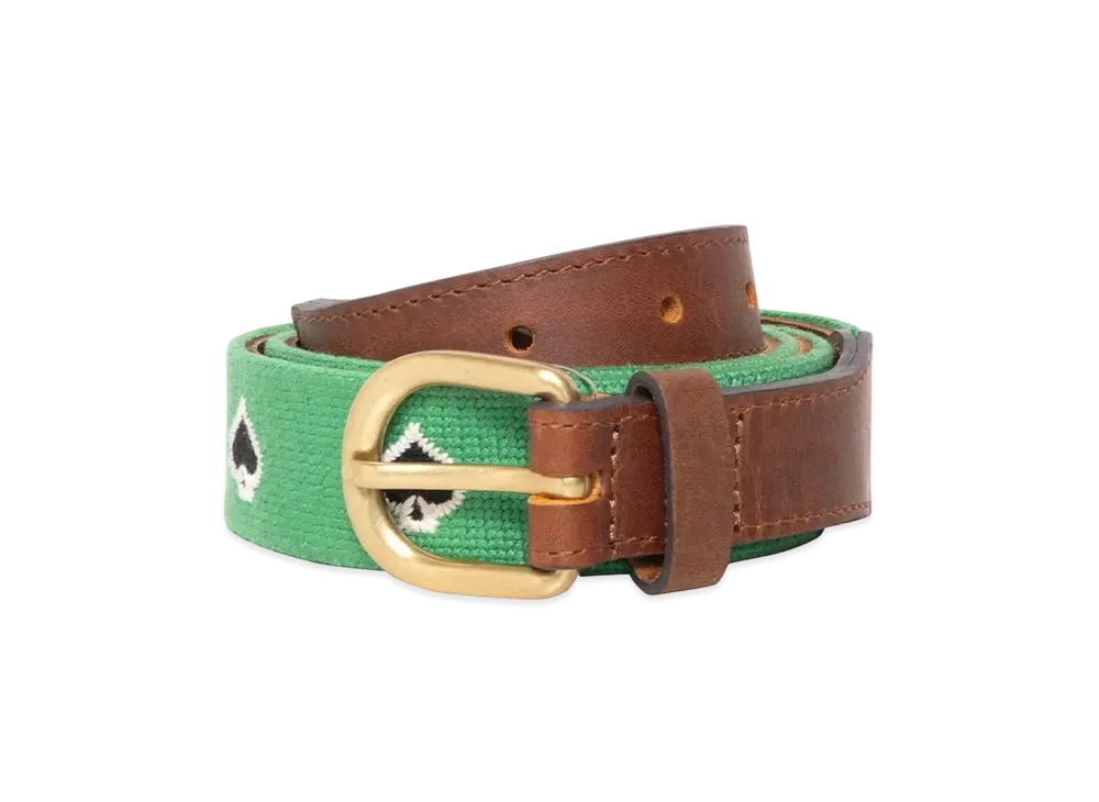 Stussy x Denim Tears Needle Point Belt "Brown" 335003