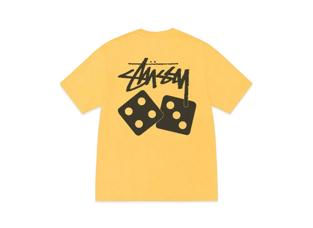 Stussy Dice Tee Pigment Dyed "Yellow"