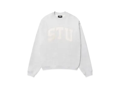 Stussy Stu Applique Crew "Ash Heather"